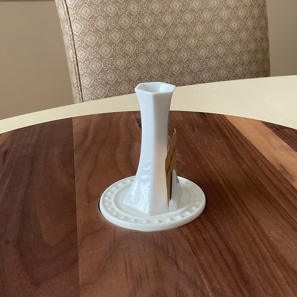 White Place Card Vase Platter Decor 💐 - Picture 3 of 7